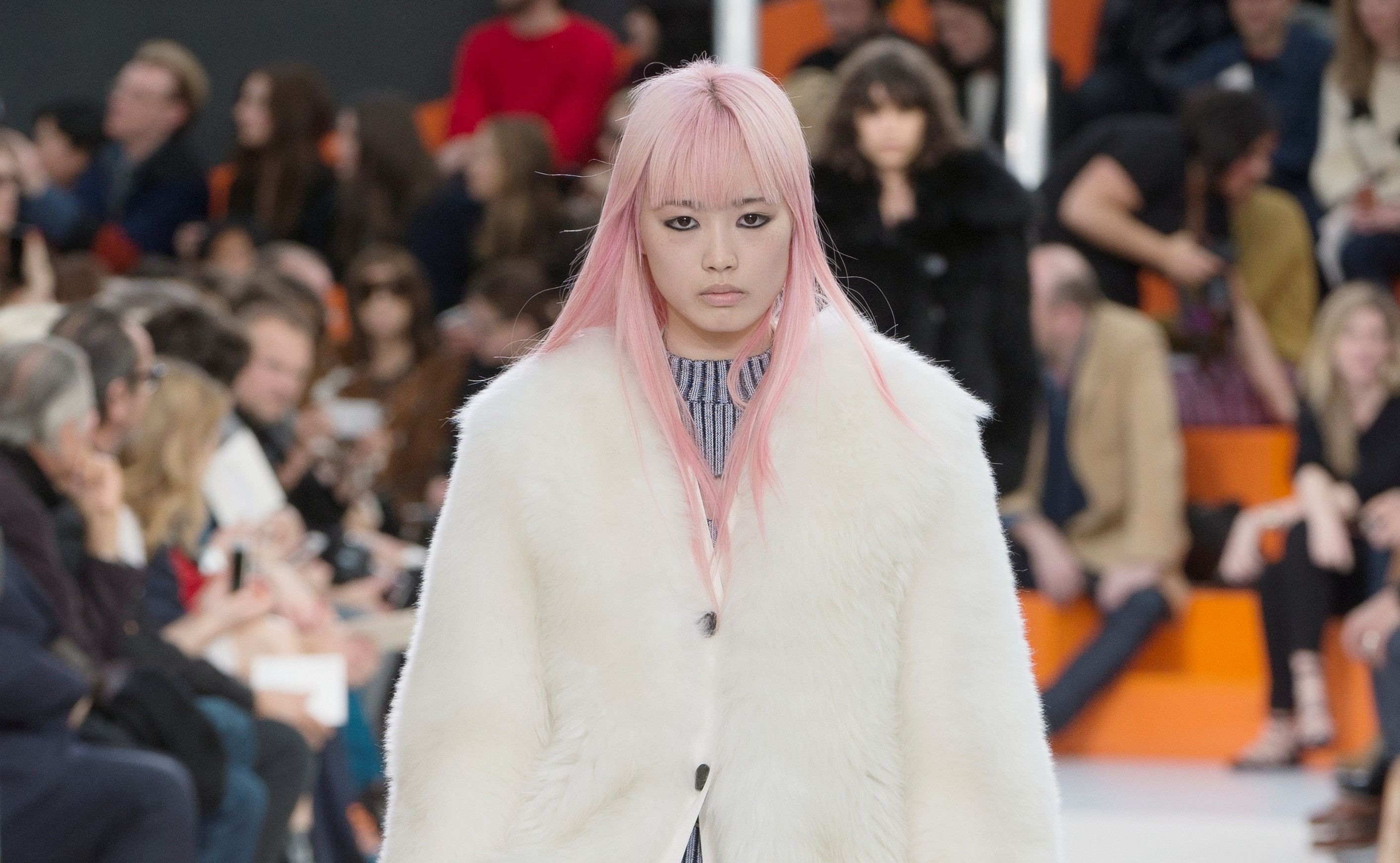 Fernanda Ly's Pink Hair Stole the Louis Vuitton Fall 2015 Show