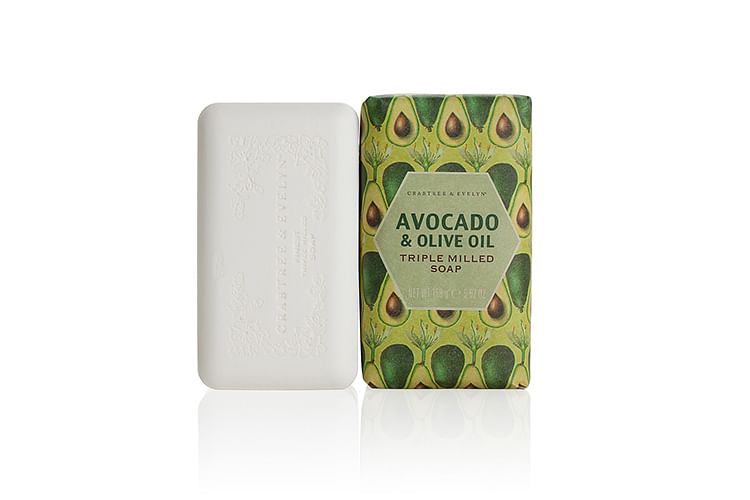 Crabtree Evelyn Triple offers Milled Soap Vetiver Crabapple Avocado Oatmeal Pear~SET/5