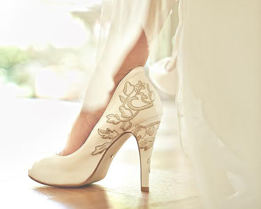 Custom wedding sale heels