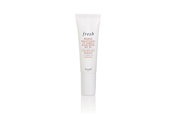 fresh peony brightening uv shield sunscreen spf 50