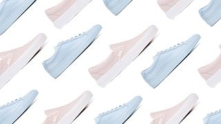 pastel coloured sneakers
