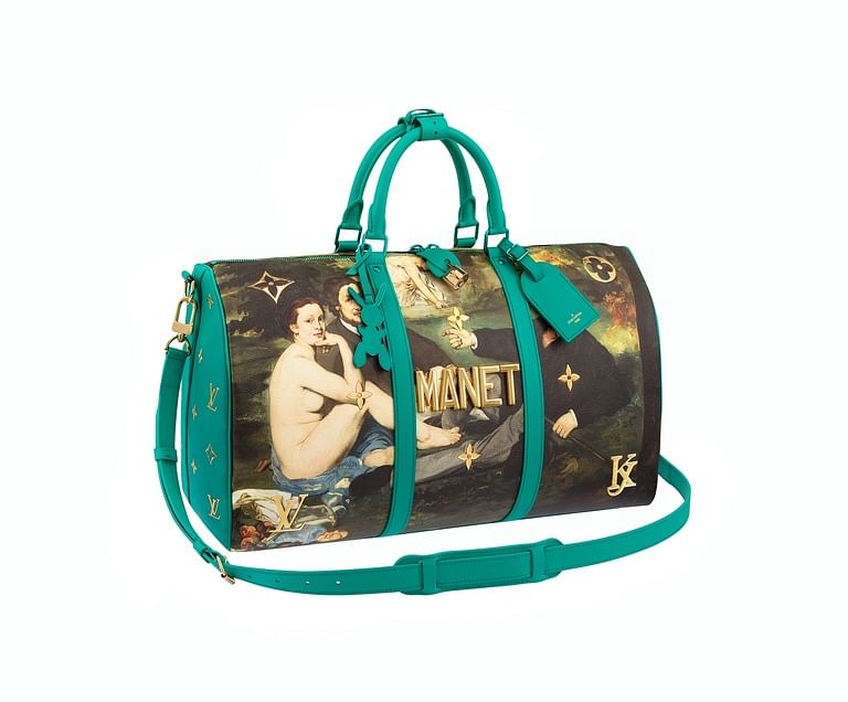 Limited Edition LOUIS VUITTON x JEFF KOONS MONET keepall 50 for