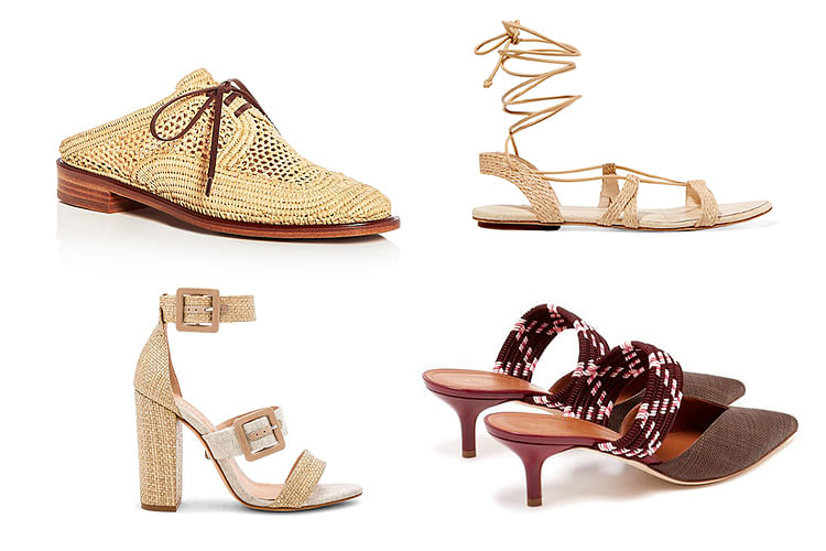 Forget Basket Bags, Woven Raffia Shoes Are Taking Over