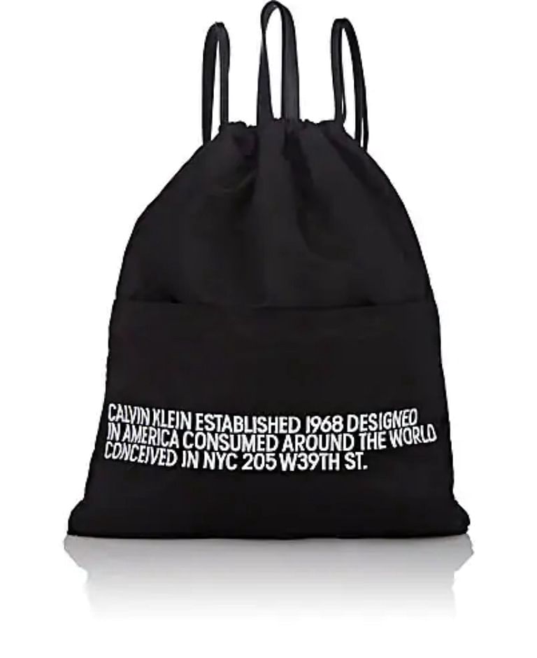 Calvin klein drawstring on sale bag