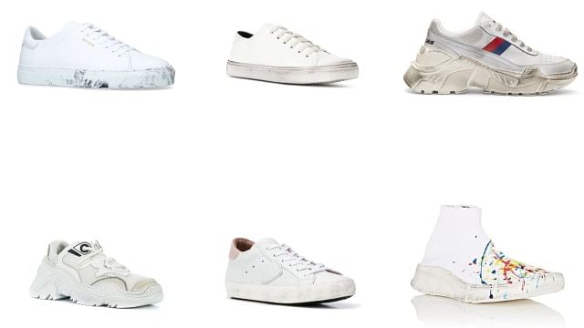 You Won't Have To Worry About Getting These White Sneakers Dirty