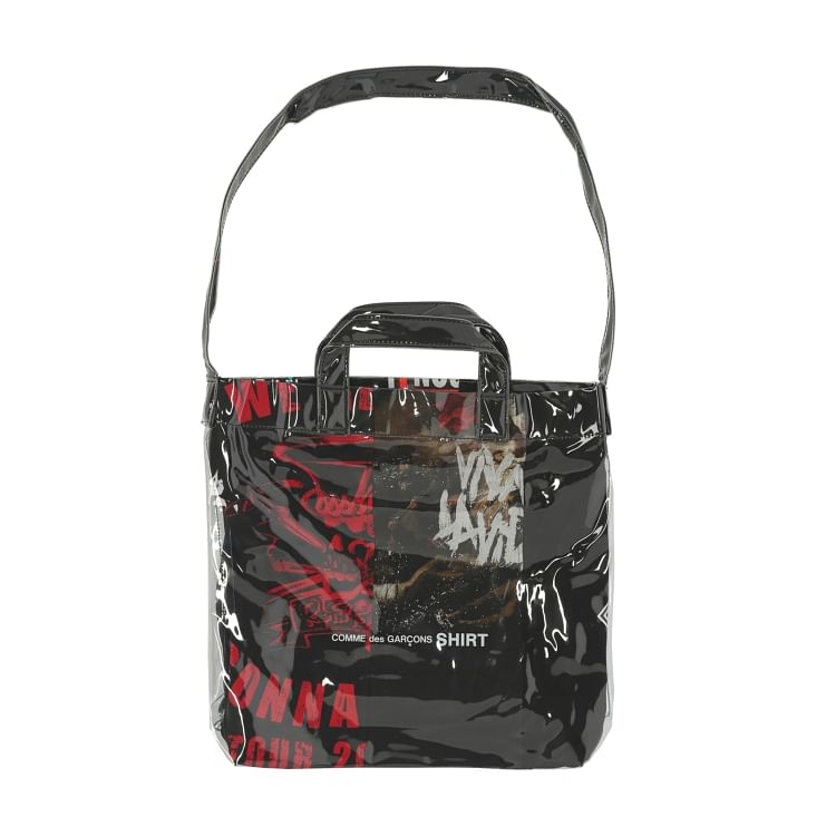 These Comme Des Garcons Shirt PVC Tote Bags Are Made From Bed Sheets And T Shirts