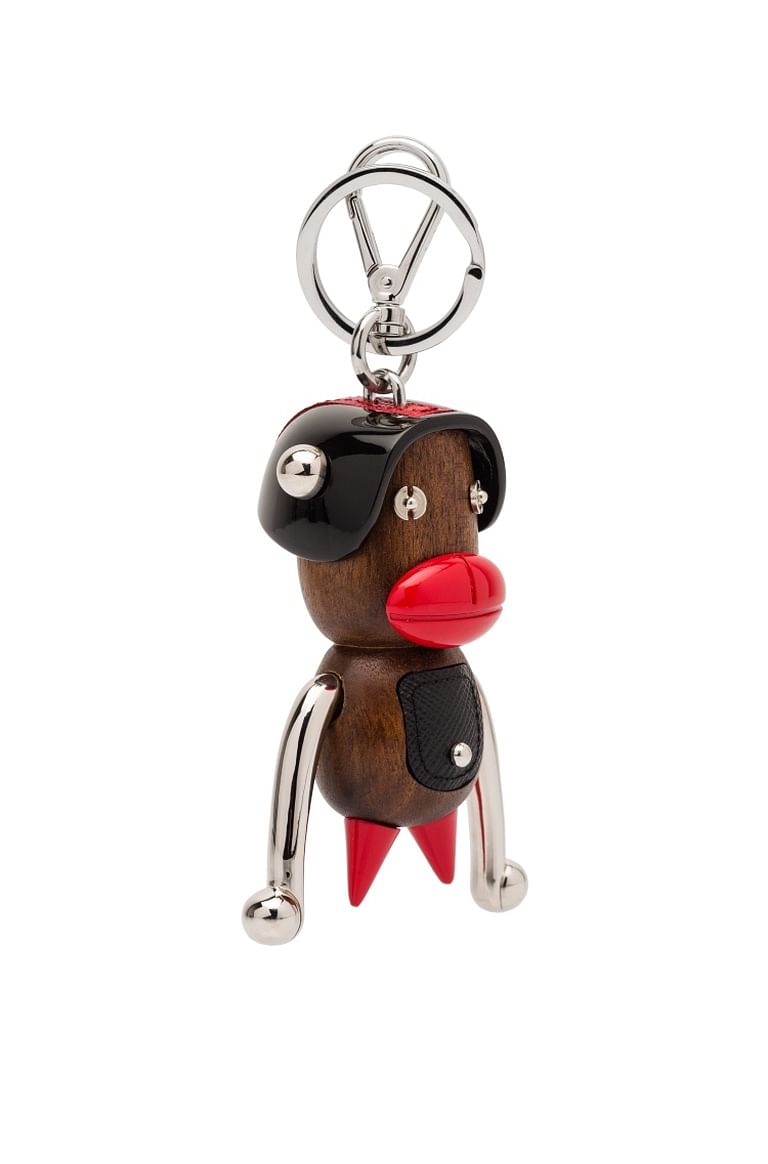 Prada otto keychain new arrivals