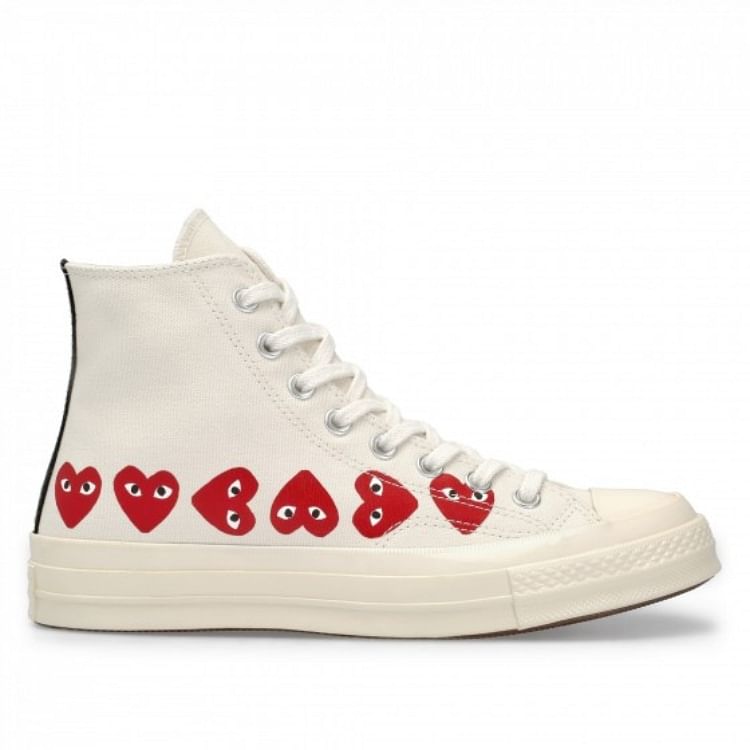 The Comme Des Garcons Play x Converse Sneakers That Are In Stores Now