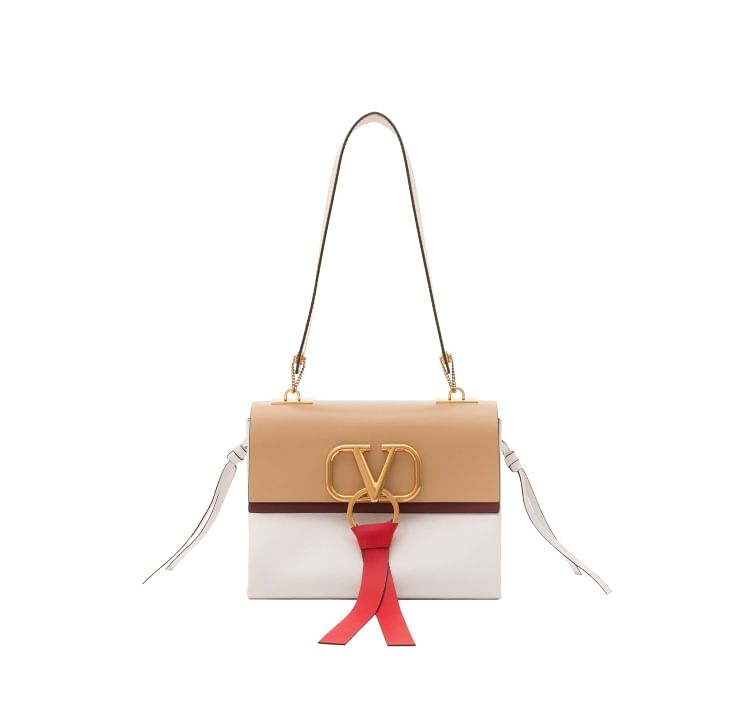 VALENTINO GARAVANI V-Ring Leather Crossbody Bag | Leather crossbody bag,  Leather crossbody, Bags