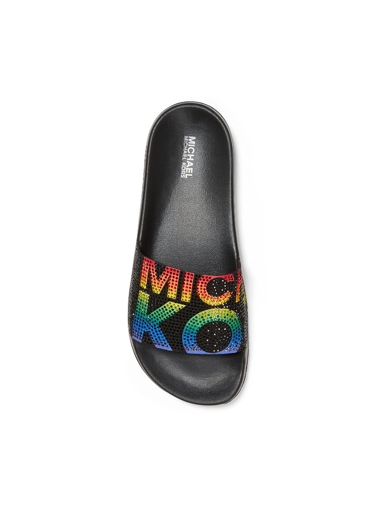 Rainbow michael sale kors slides