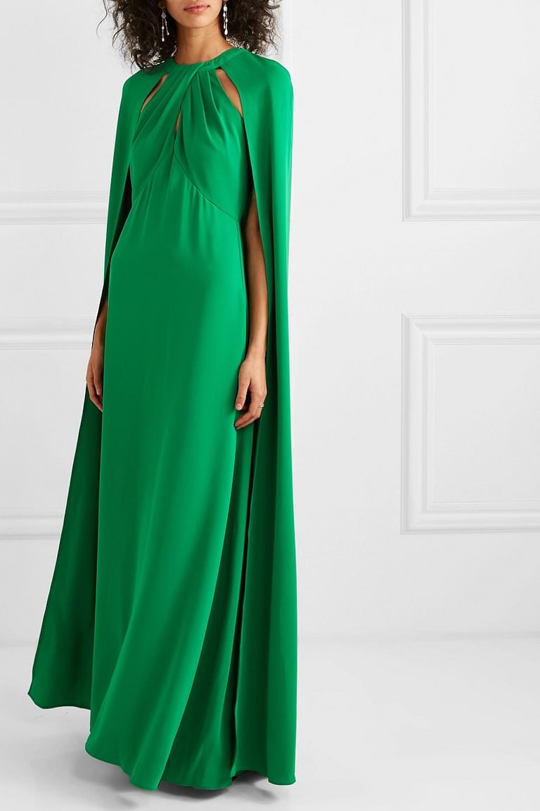Ziad Nakad Deep V-Neck Sequin Gown - District 5 Boutique