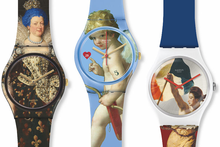 入手困難】swatch × LOUVRE 腕時計 ルーブル美術館 天使 プチプラ www