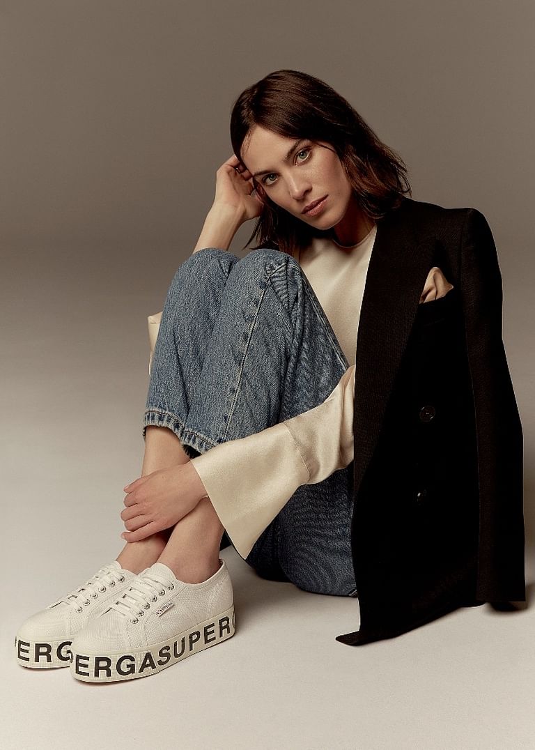 Alexa chung satin clearance superga