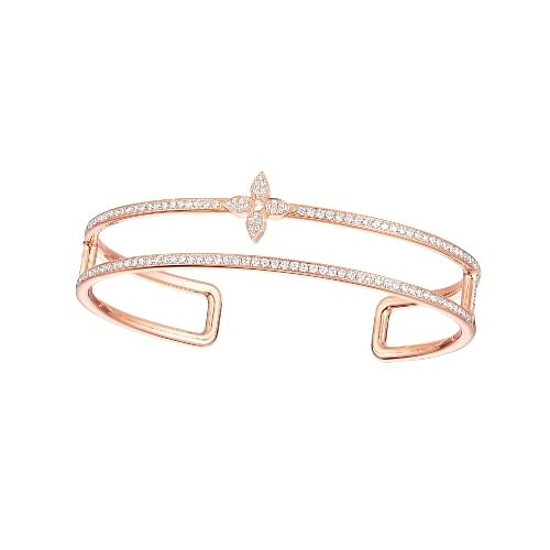 Louis Vuitton Idylle Blossom Diamond 18K Rose Gold Twist Cuff Bracelet  Louis Vuitton