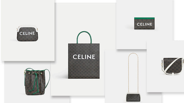 Celine Drops Limited Edition Capsule For The Triomphe Canvas Collection