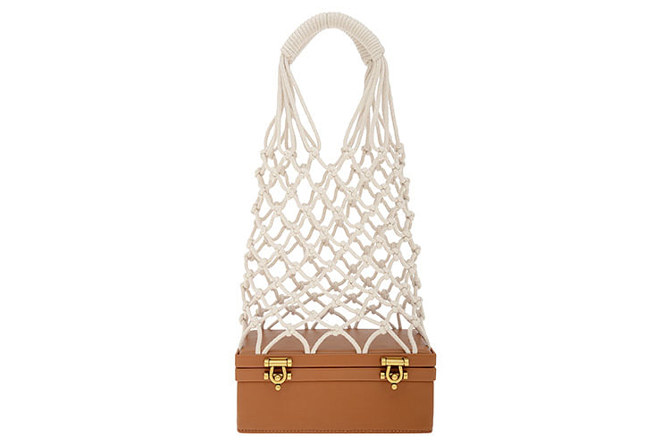 Prada macrame online bag