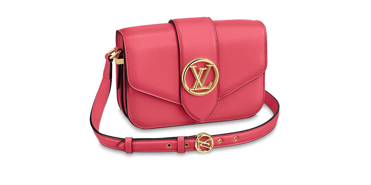 Louis Vuitton LV Pont 9 Handbag new Pink Leather ref.285022 - Joli