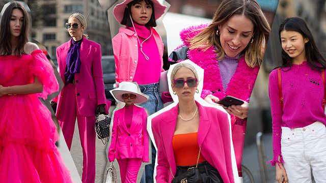 The Shock Factor: This Hot Pink Hue Ruled The Street Style