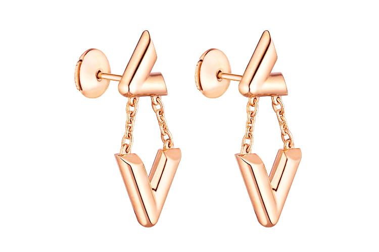 Shop Louis Vuitton Upside Down Lv Volt Upside Down Ear Cuff
