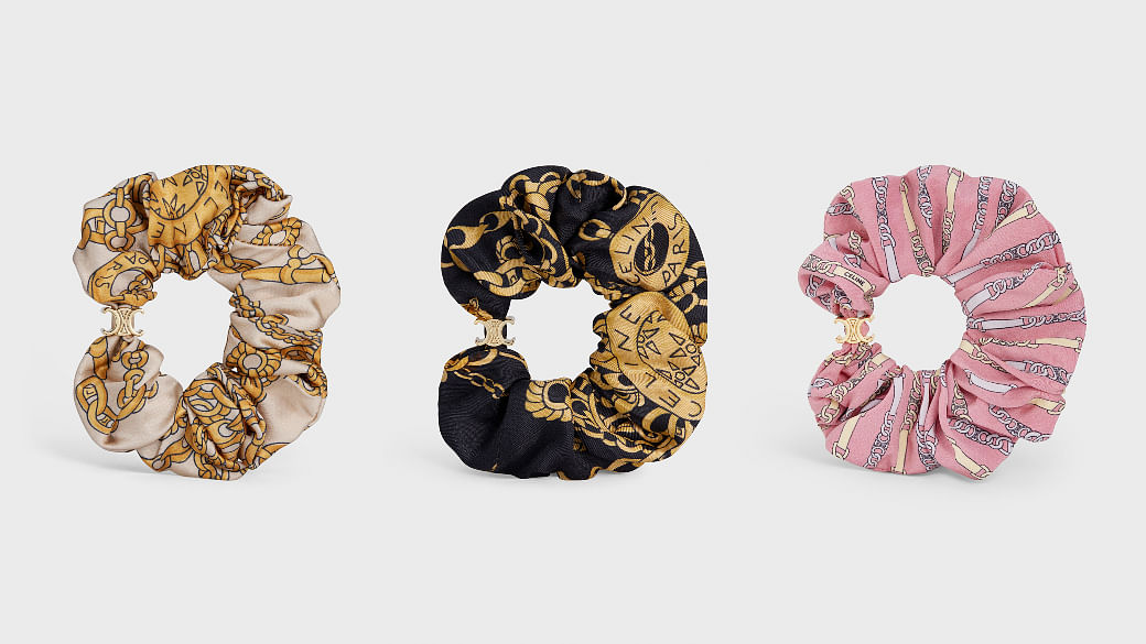 Louis Vuitton Be Mindfull Chouchou Upcycled Silk Hair Scrunchie