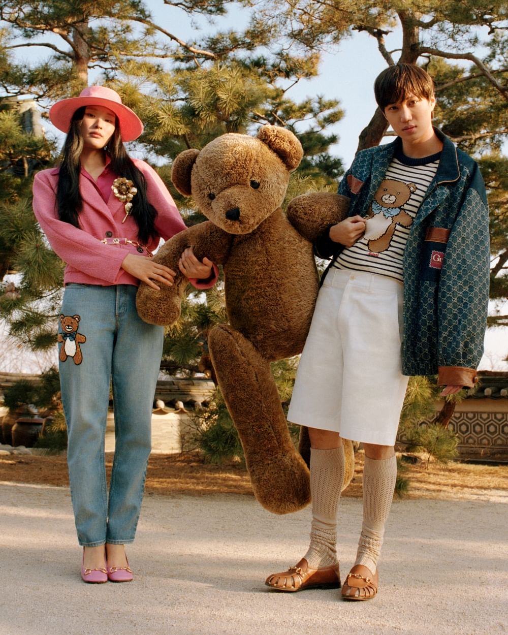 Gucci Pre-Owned Exo Kai Teddy Bear GG Supreme Tote Bag - Farfetch