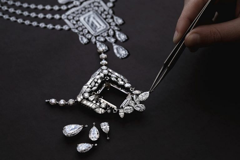 Chanel designs a 55.55-carat diamond necklace for the 100th