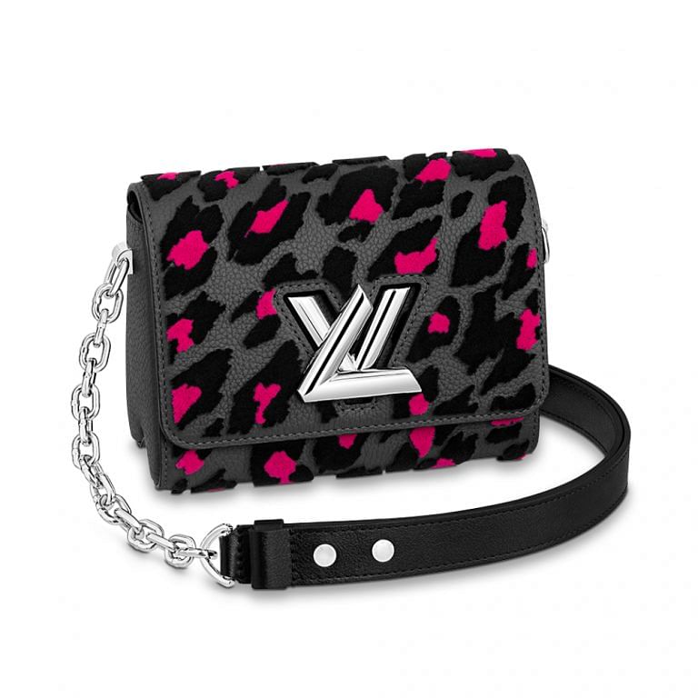 Louis Vuitton Pink Cheetah Wild at Heart Neverfull Pochette MM or GM  Wristlet 188lv8