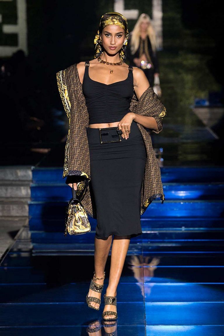 Versace and Fendi collaborate on Fendace catwalk show in Milan