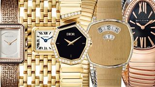 rihanna gold watch