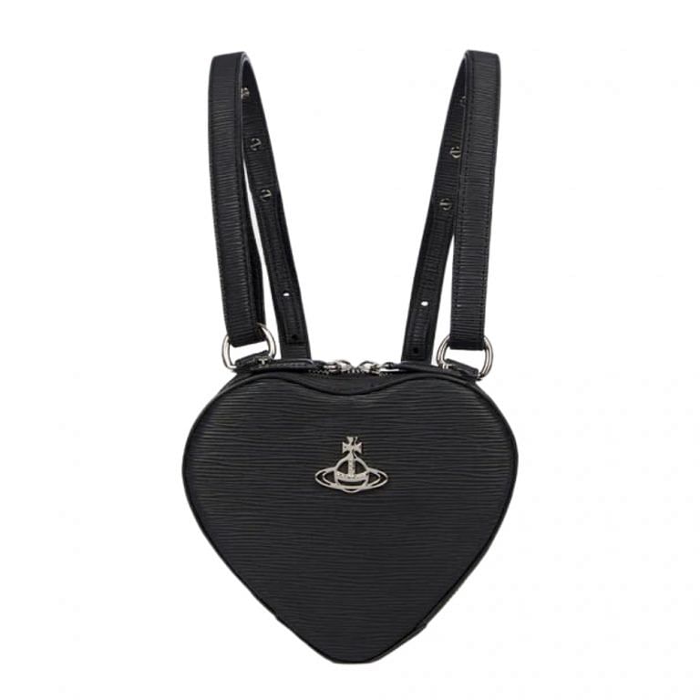 Vivienne Westwood Ella Heart Crossbody Bag in Black