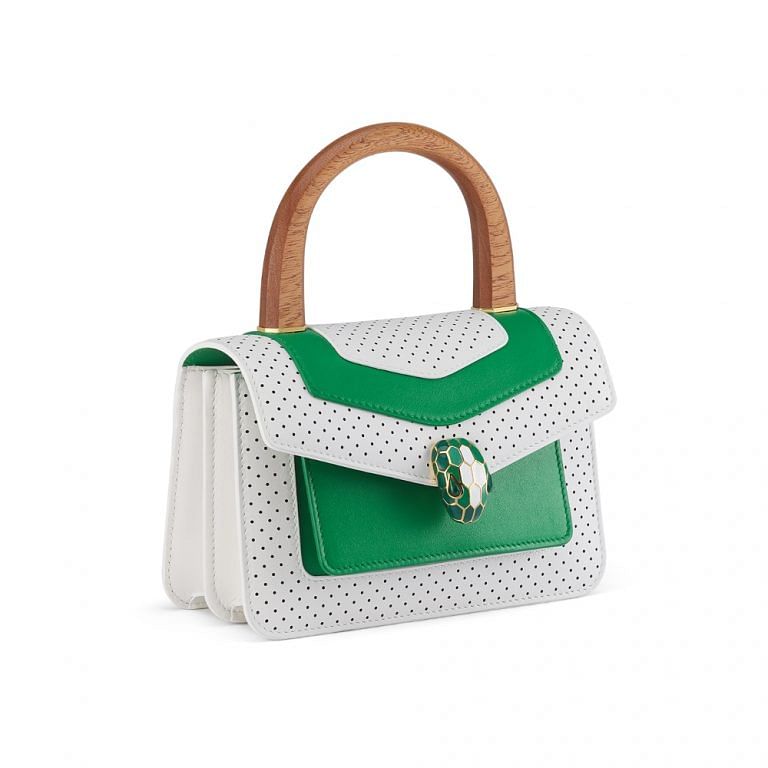 Bvlgari Off White Printed and Embroidered Leather Small Serpenti Forever Shoulder  Bag - ShopStyle