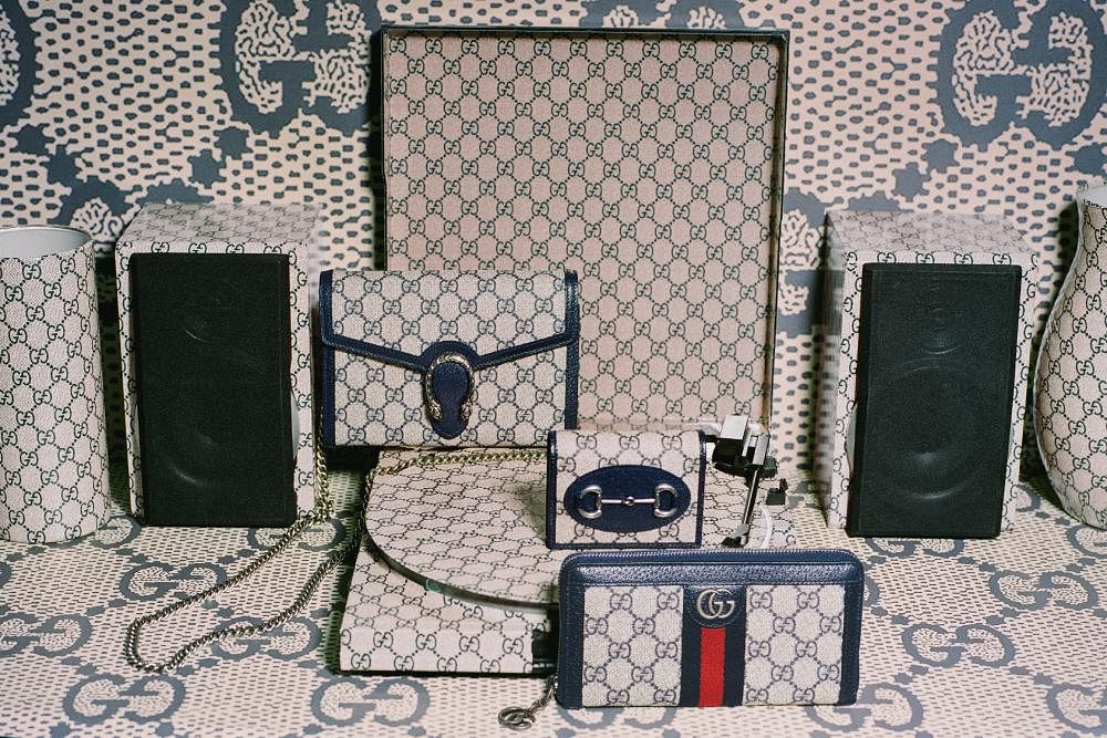 Gucci Revives Its Blue GG Canvas From The 1970s