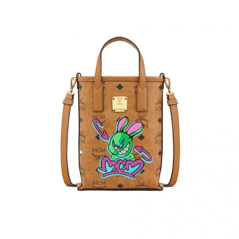 Mcm rabbit tote online bag