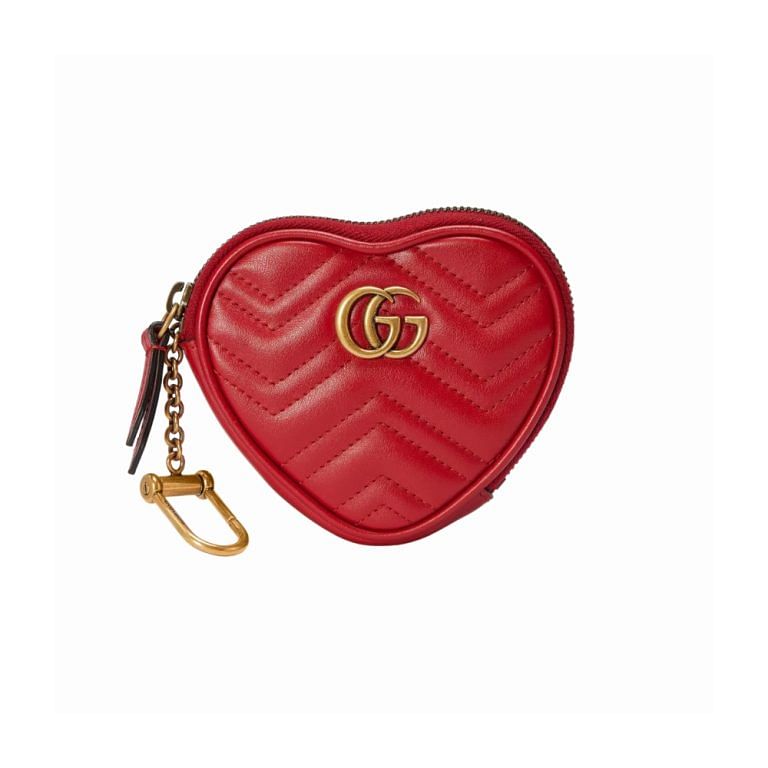 Louis Vuitton Dragonfruit Monogram Leather Pop My Heart Chain Bag