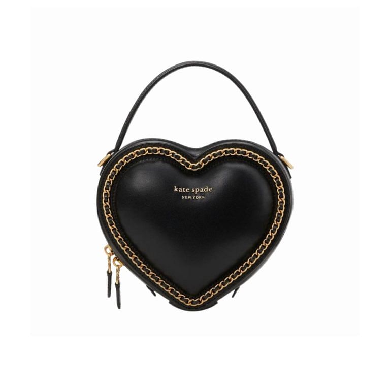 Heart shaped outlet leather bag