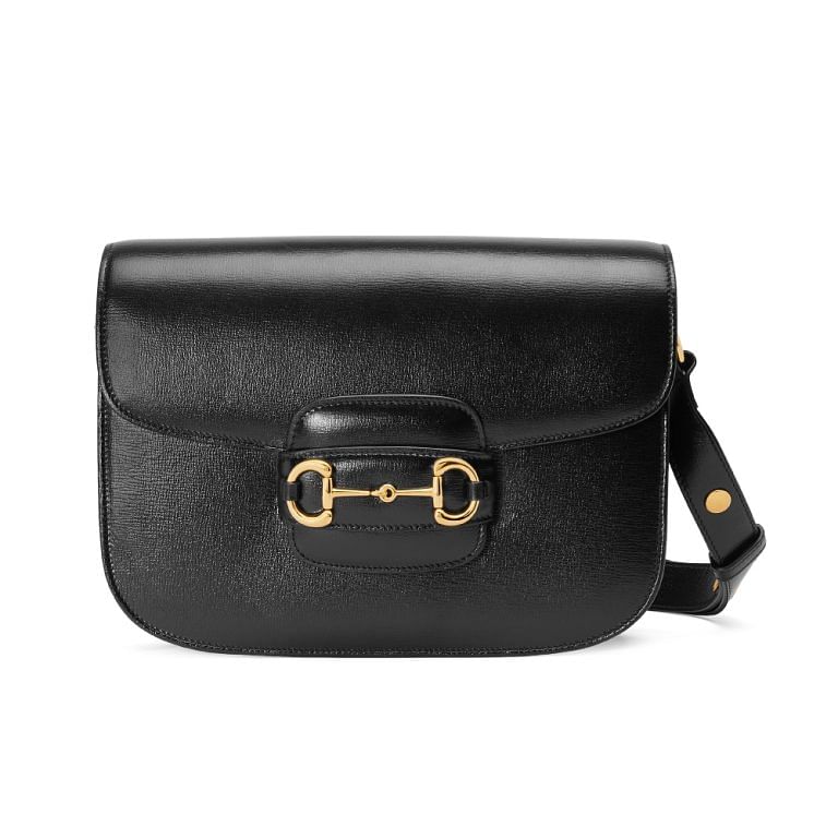 Gucci - The Gucci Horsebit 1955 shoulder bag, a mainstay of the House  handbag collections with its defining hardware, is introduced in a new soft  yet structured shape reminiscent of a camera