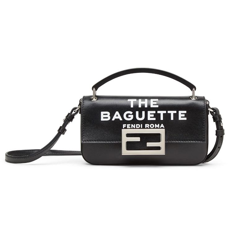 Multipocket Baguette - Black nylon bag