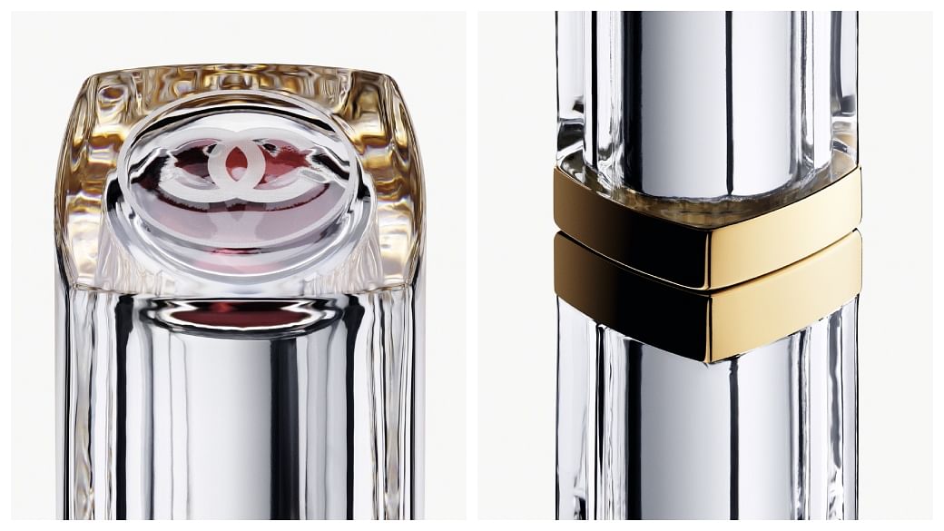 What's the design inspiration behind Chanel's first glass lipstick?