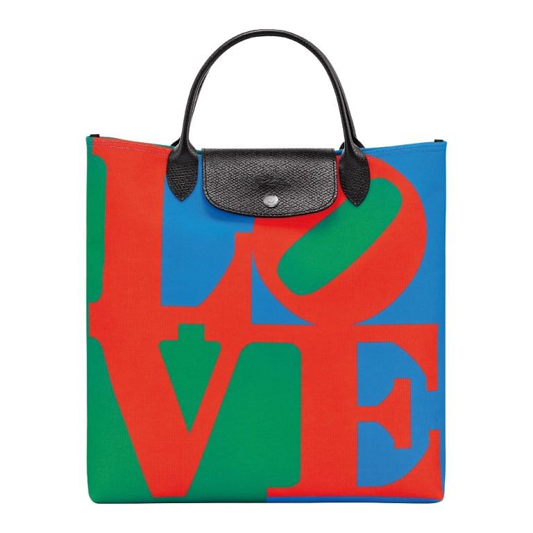 At Longchamp, A Le Pliage x Robert Indiana Tribute Built On Love