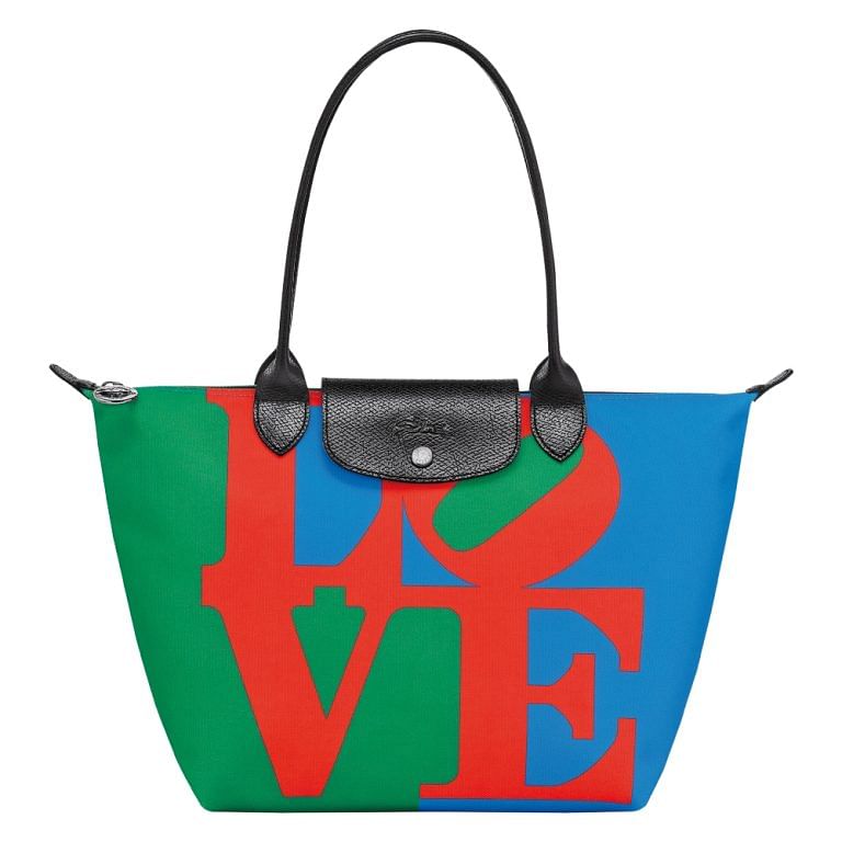 At Longchamp, A Le Pliage x Robert Indiana Tribute Built On Love