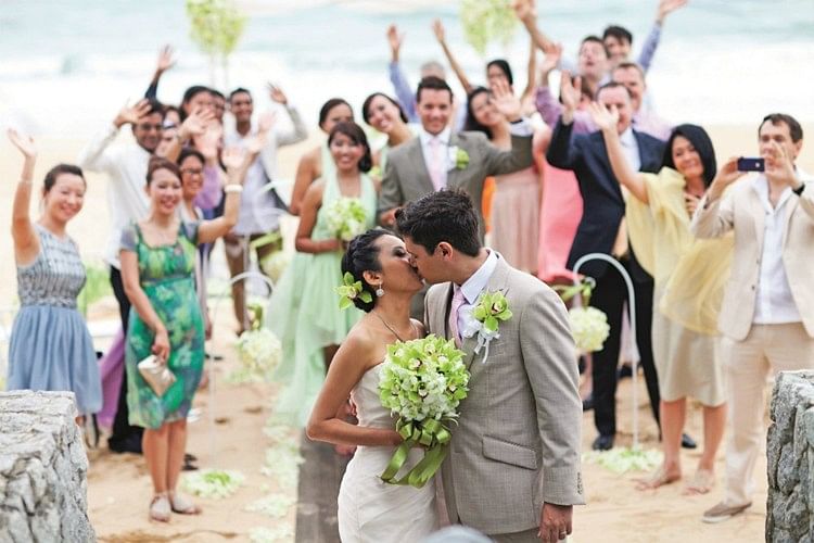 A Romantic Beachside Wedding In Phuket Thailand 2