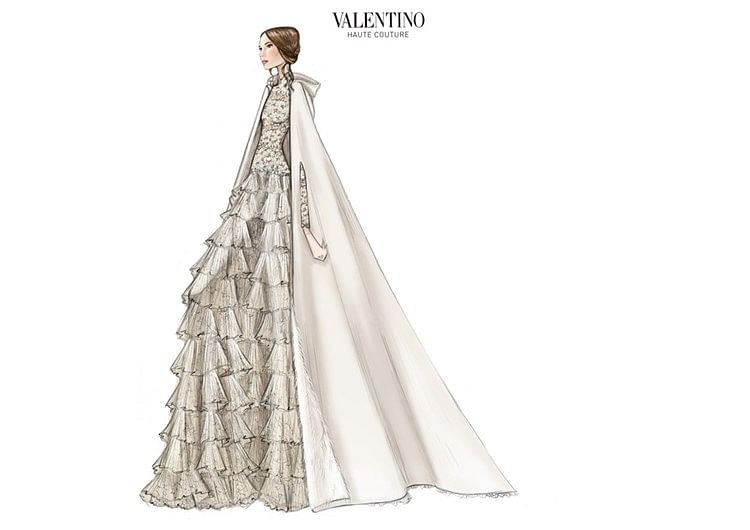 Frida Giannini Wedding Dress Gucci Bride Wore Valentino