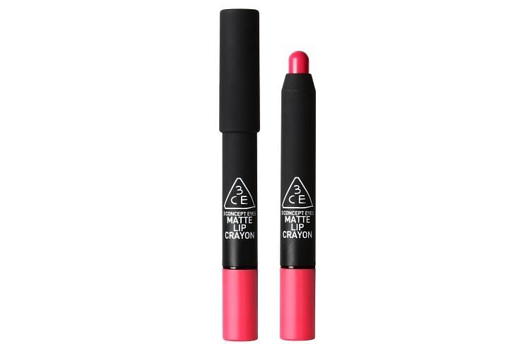 3CE matte lip crayon