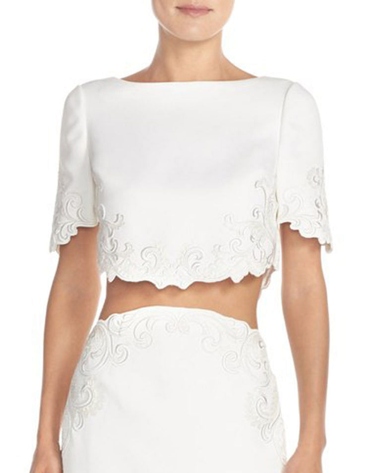 Dressy crop on sale tops for wedding