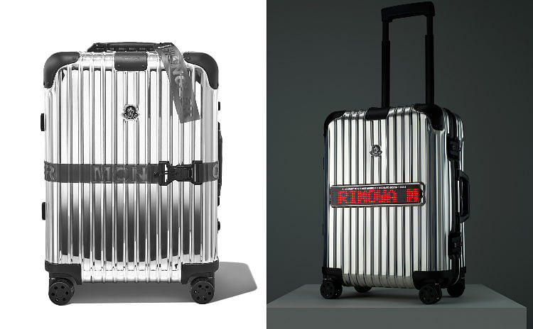 Moncler and Rimowa sign the most luxury suitcase of the fall