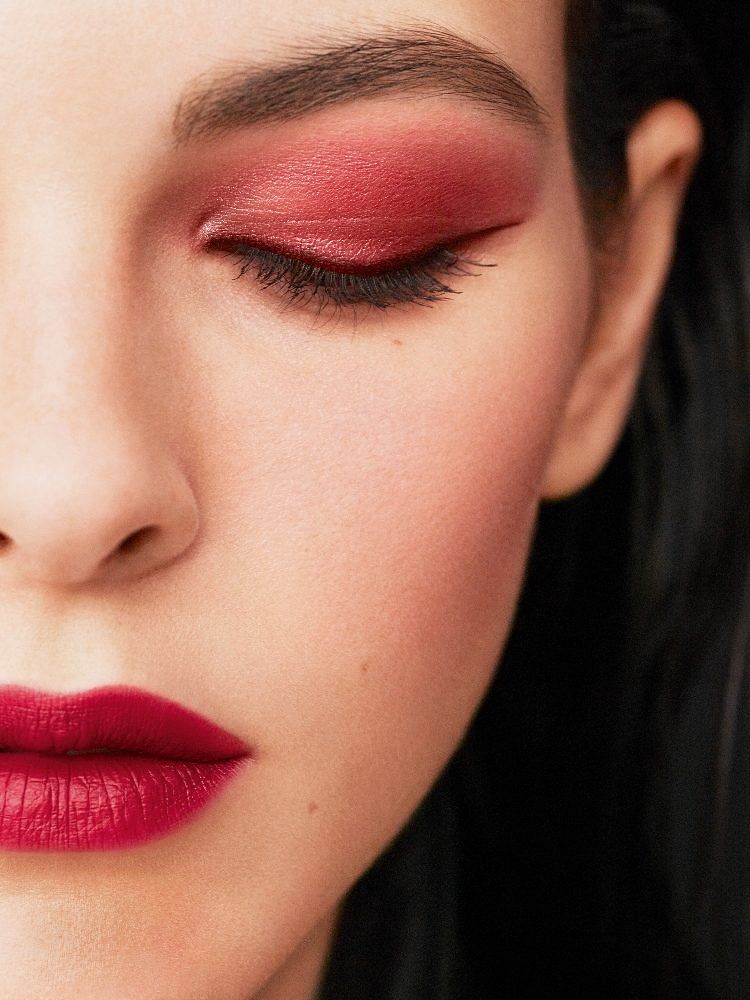Chanel Red Eye Makeup